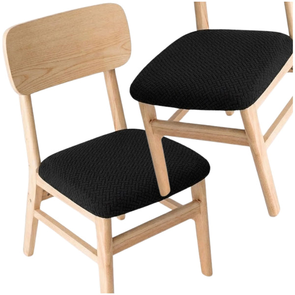 Elastingas juodas kėdės sėdynės užvalkalas E172