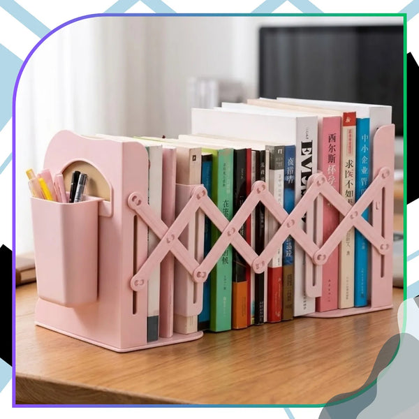 Sulankstomas rožinis PVC organizatorius-lentyna E53