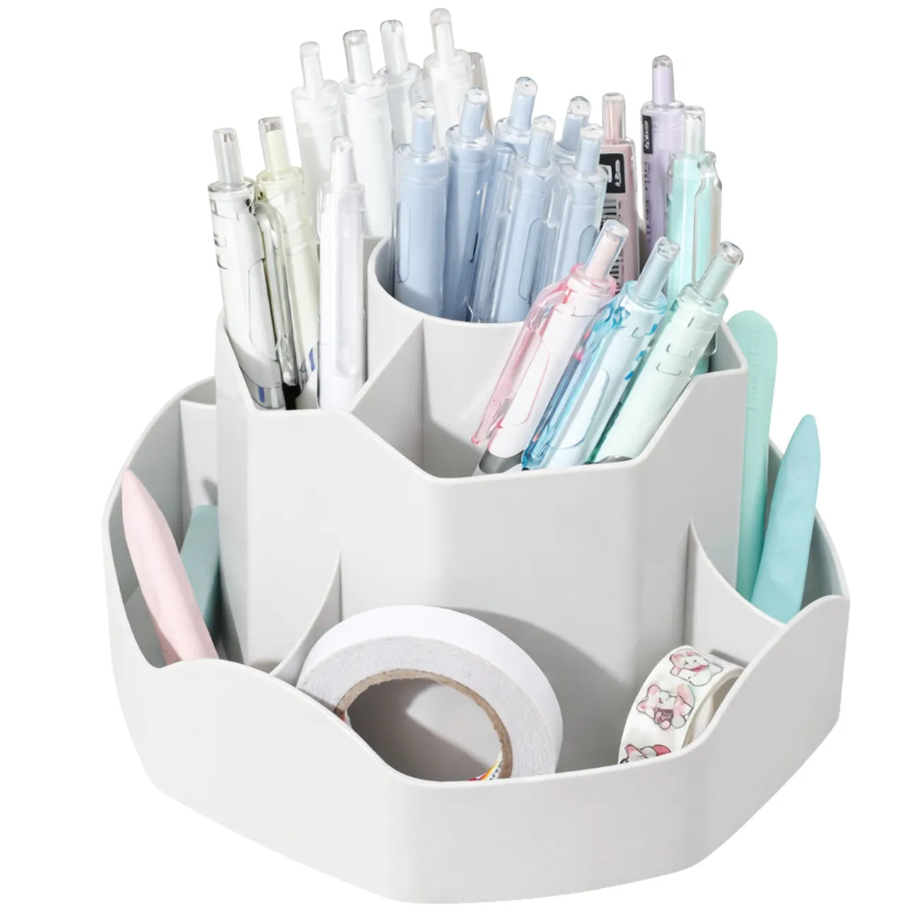 Sukamas pilkas PVC stalo organizatorius TP117