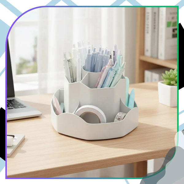 Sukamas pilkas PVC stalo organizatorius TP117