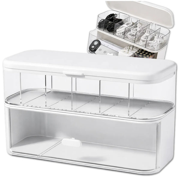 Uždaromas kabelių organizatorius PVC, baltas TP124