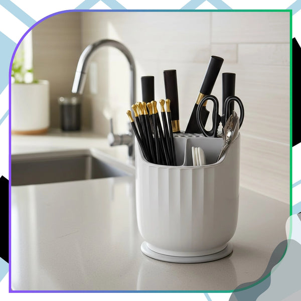 Suktukas stalo įrankių džiovykla, balta, 360° TP174