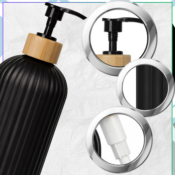 Skysto muilo dozatorius juodas PVC 500 ml E31