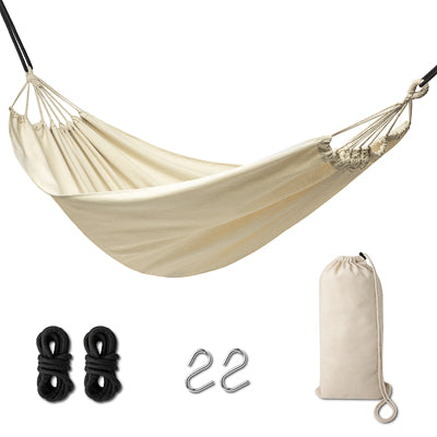 Braziliškas boho sodo hamakas 200 cm, ekru, 120 kg I8