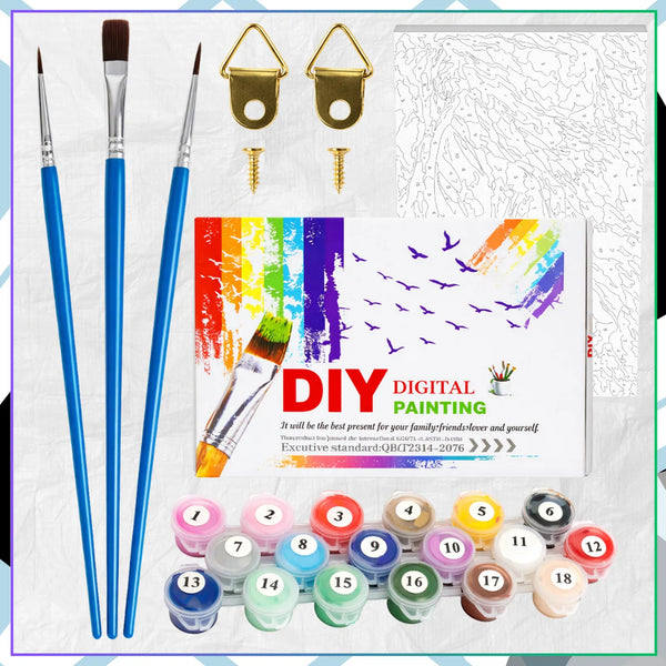 Tapyba pagal numerius su rėmu 40 x 50 cm „Kosminis vaikas“ TP20