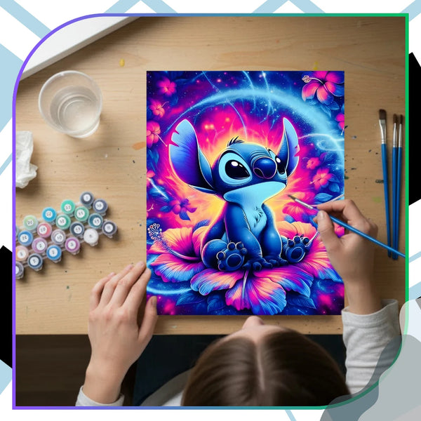 Tapyba pagal numerius su rėmu 40x50 cm „Kosminė būtybė“ TP32