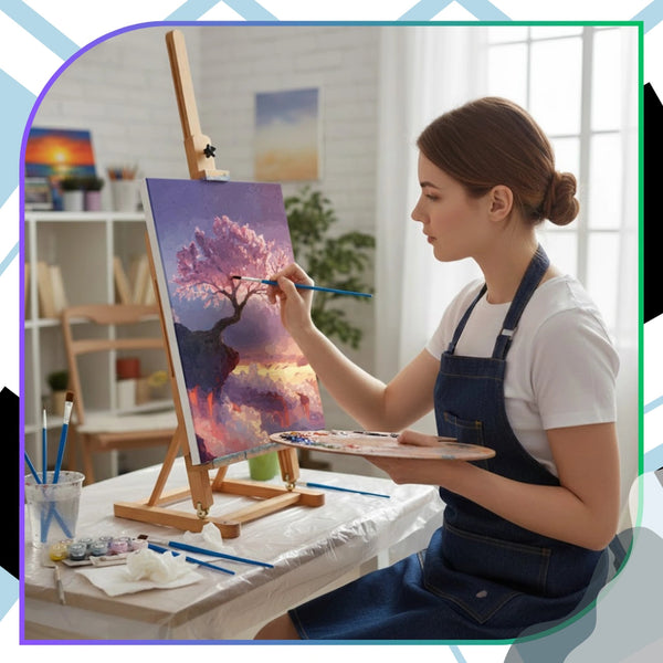 Tapyba pagal numerius su rėmu 40 x 50 cm Sakura TP4
