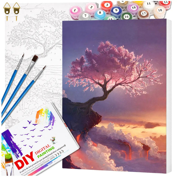 Tapyba pagal numerius su rėmu 40 x 50 cm Sakura TP4