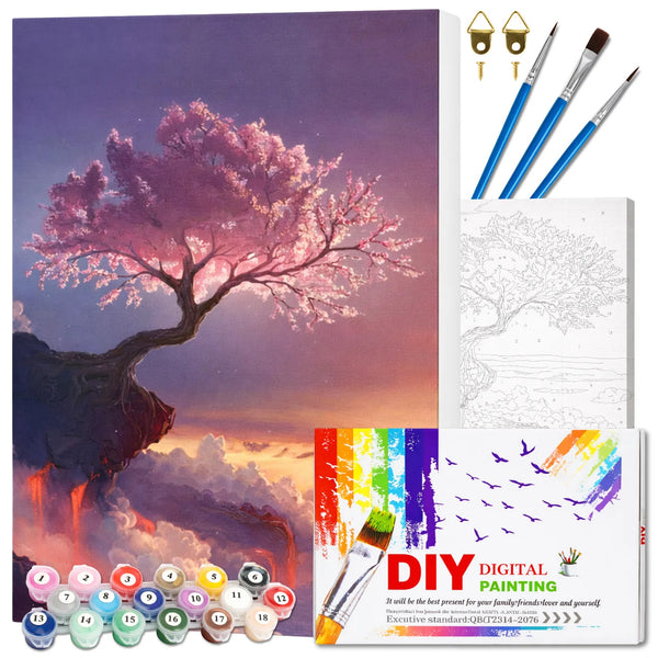 Tapyba pagal numerius su rėmu 40 x 50 cm Sakura TP4