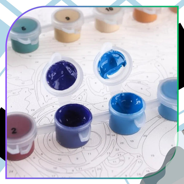 Tapyba pagal numerius su rėmu 40 x 50 cm „Mergaitė po žvaigždėmis“ TP52