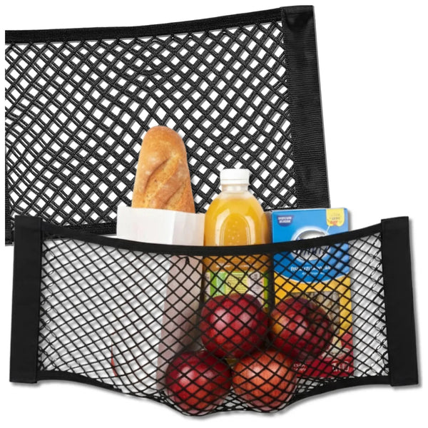 Elastinis bagažinės tinklelis juodas 40×25 cm A304