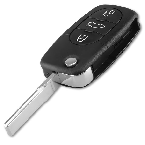 Audi 3 mygtukų raktelio korpusas, juodas A287