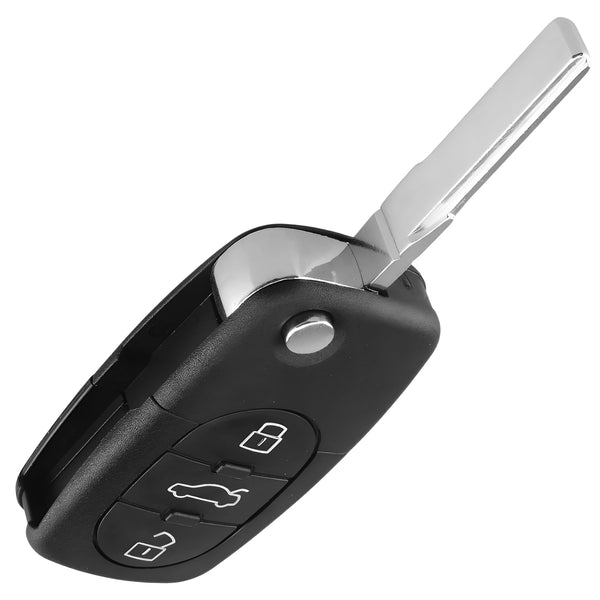 Audi 3 mygtukų raktelio korpusas, juodas A287