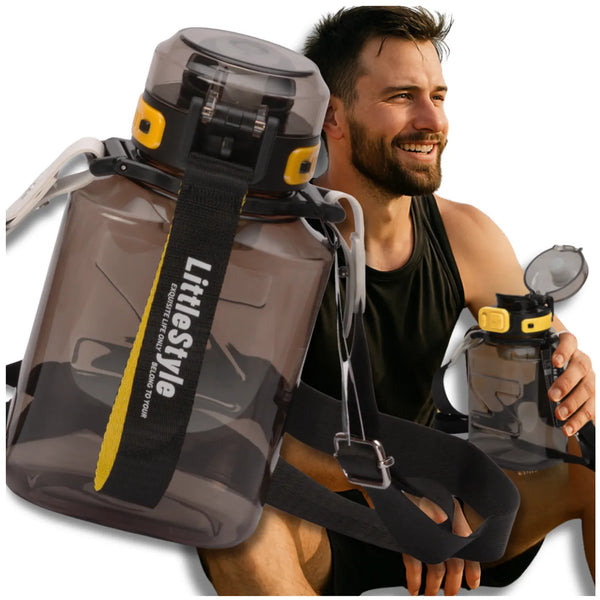 Sportinis vandens butelis juodas Tritan 920 ml TRESSARI G32