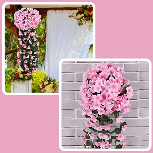 Kabantys dirbtinis rožinis gebenės vijoklis 85 cm N15