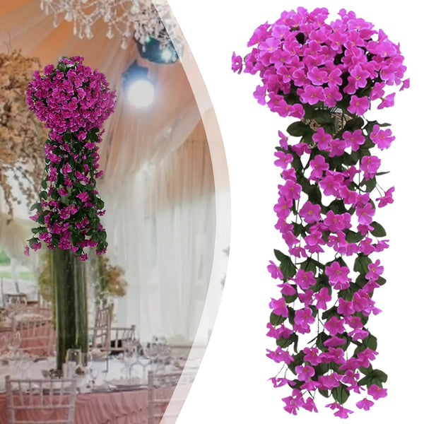 Kabantys dirbtinis gebenės žiedas, violetinis 85 cm N14