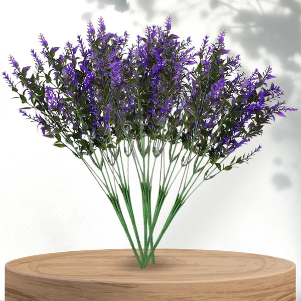 Dirbtinės violetinės levandos šakelės 35 cm, 12 vnt. N36