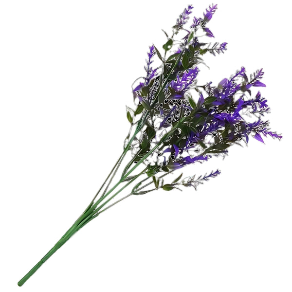 Dirbtinės violetinės levandos šakelės 35 cm, 12 vnt. N36
