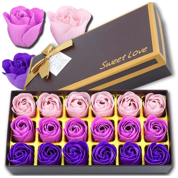 Kvapnios muilo rožės, violetinės, 18 vnt. N43