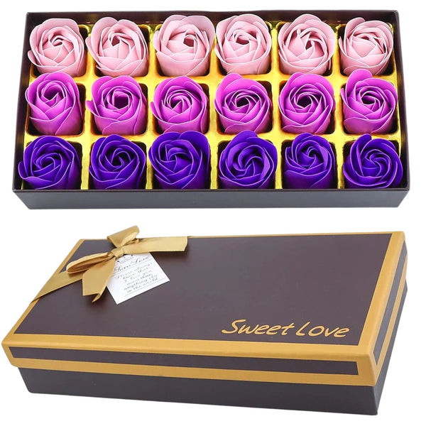 Kvapnios muilo rožės, violetinės, 18 vnt. N43