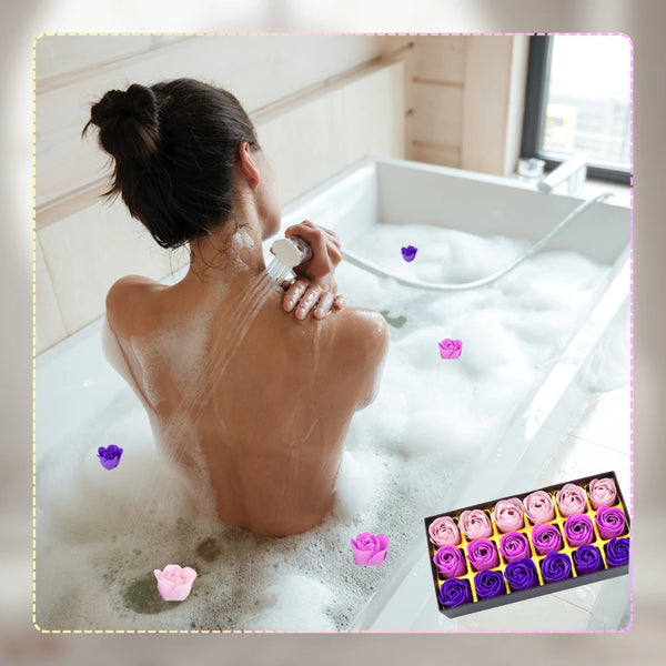 Kvapnios muilo rožės, violetinės, 18 vnt. N43