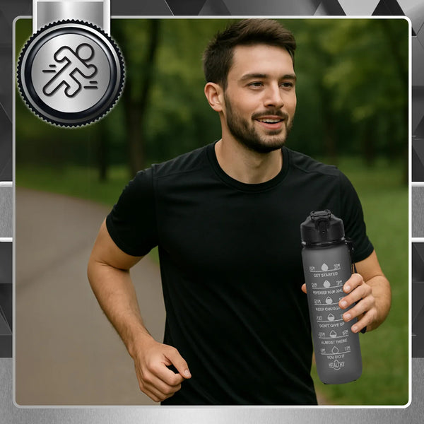 Sportinis gertuvė juoda Tritan BPA Free 1 l TRESSARI G18