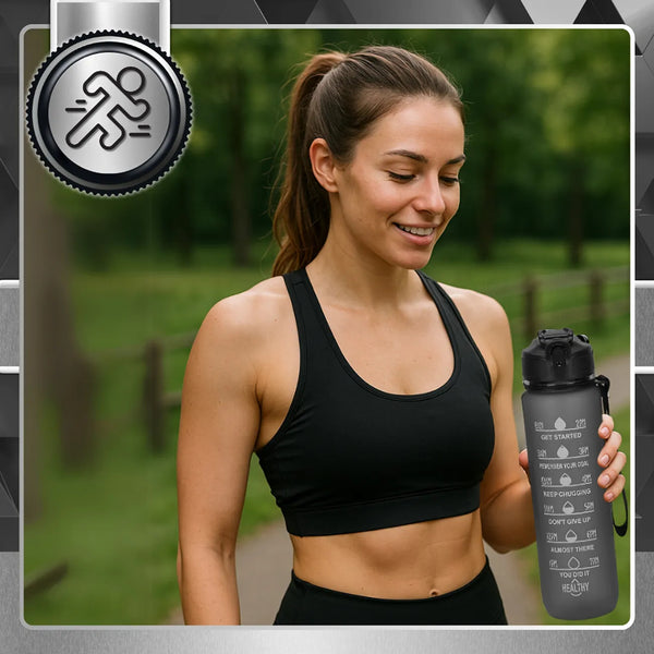 Sportinis gertuvė juoda Tritan BPA Free 1 l TRESSARI G18