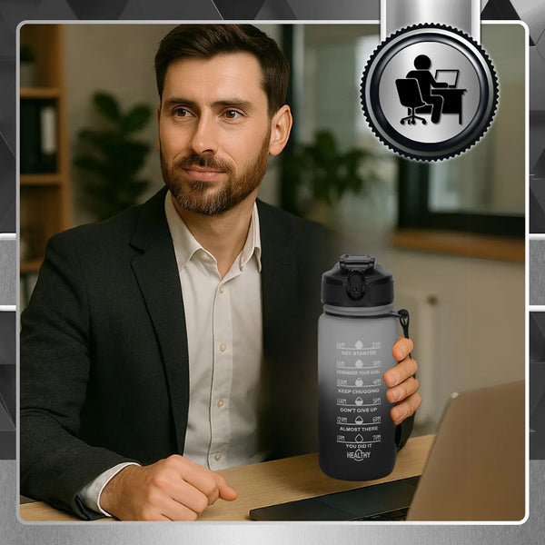 Sportinis gertuvė juodai balta Tritan 600 ml TRESSARI G19