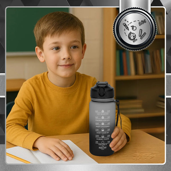 Sportinis gertuvė juodai balta Tritan 600 ml TRESSARI G19