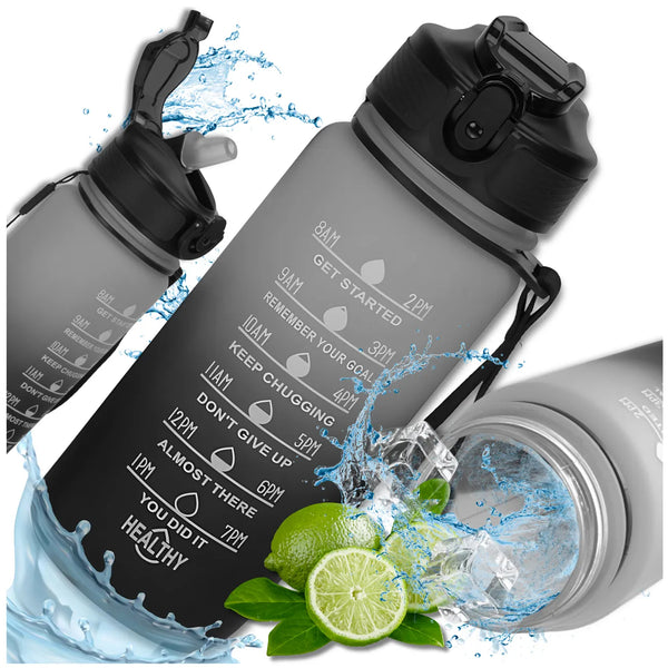 Sportinis gertuvė juodai balta Tritan 600 ml TRESSARI G19