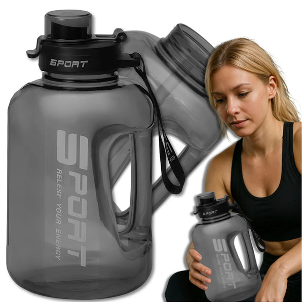 Sportinis vandens butelis juodas PC 1700 ml TRESSARI G26