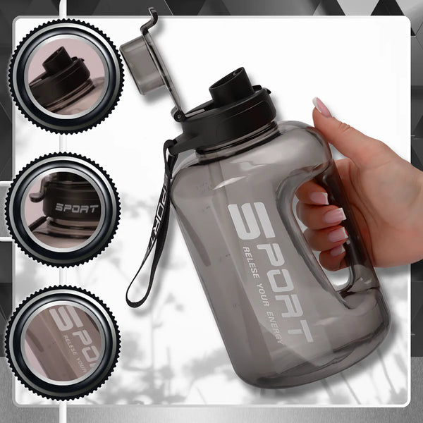 Sportinis vandens butelis juodas PC 1700 ml TRESSARI G26