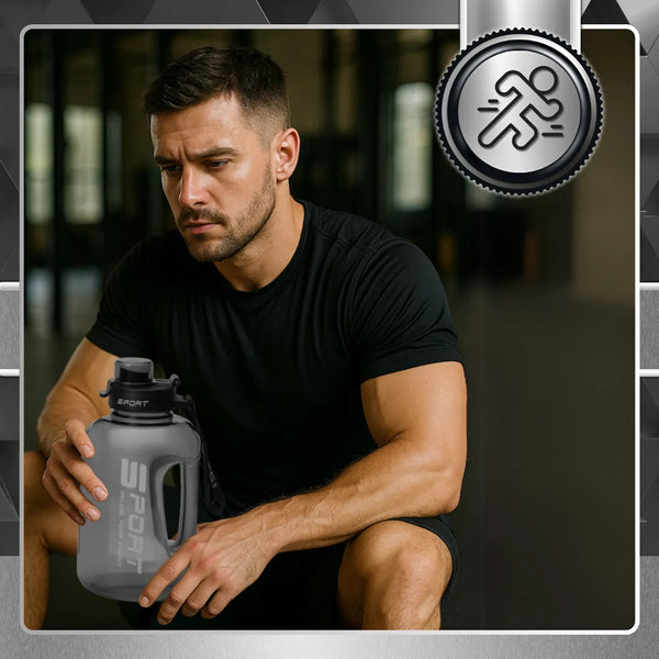Sportinis vandens butelis juodas PC 1700 ml TRESSARI G26