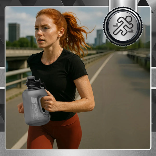 Sportinis vandens butelis juodas PC 1700 ml TRESSARI G26