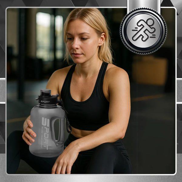 Sportinis vandens butelis juodas PC 1700 ml TRESSARI G26