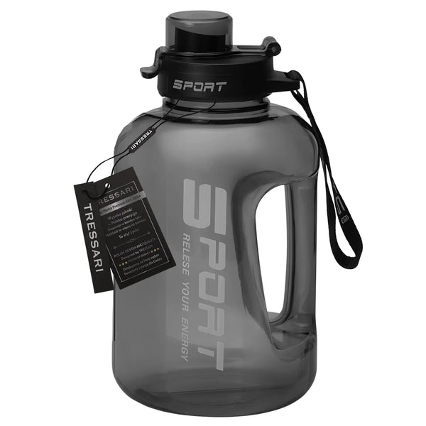 Sportinis vandens butelis juodas PC 1700 ml TRESSARI G26