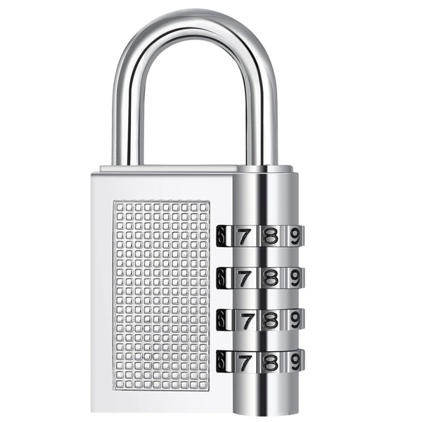 Kombinacinė spyna sidabrinė metalinė 78 mm D70