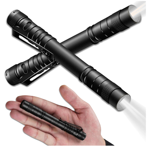 Kišeninis LED žibintuvėlis juodas aliuminis XPE (2 vnt.) Z11