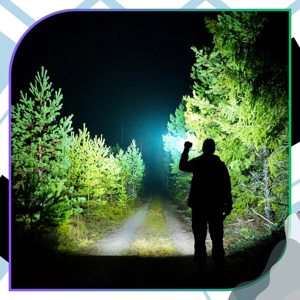 2 vnt. LED žibintuvėlių rinkinys XPE, juodas Z12
