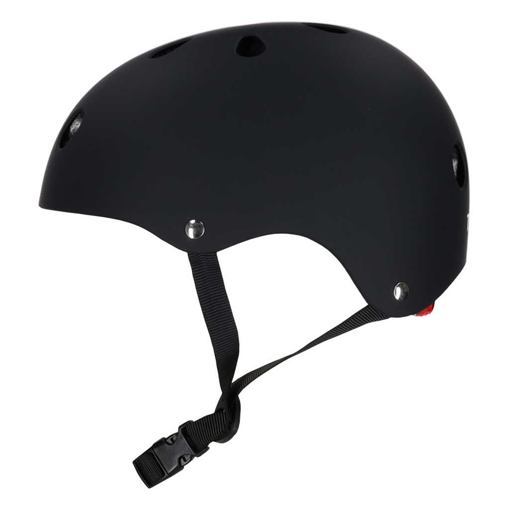 Vaikiškas reguliuojamas dviratininko šalmas Trike Fix su LED, M (55–58 cm), juodas