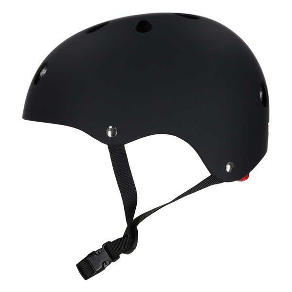 Vaikiškas reguliuojamas dviratininko šalmas Trike Fix su LED, M (55–58 cm), juodas