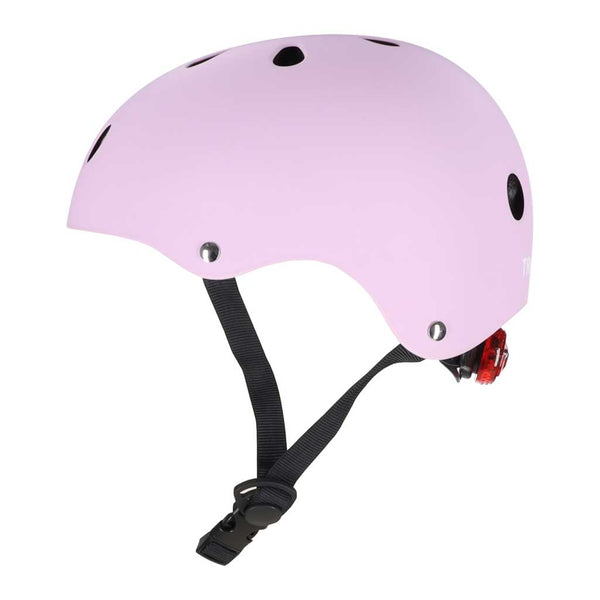 Vaikiškas reguliuojamas dviratininko šalmas Trike Fix su LED, M (55–58 cm), violetinis