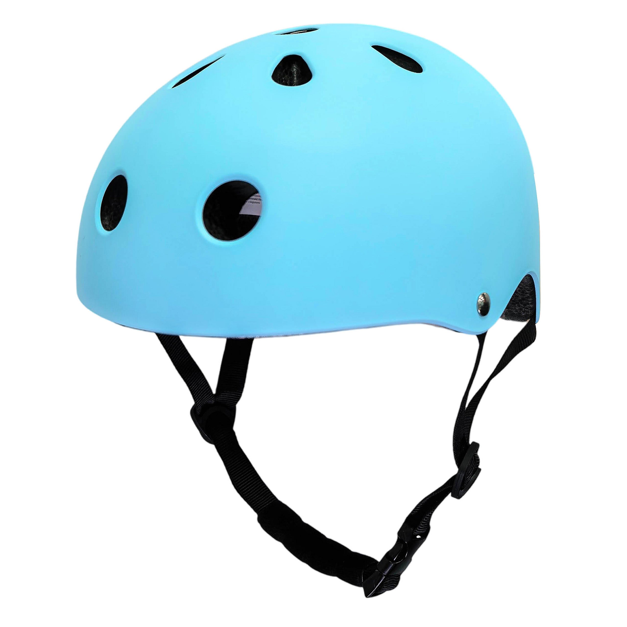 Vaikiškas reguliuojamas dviratininko šalmas Trike Fix su LED, M (55–58 cm), mėlynas