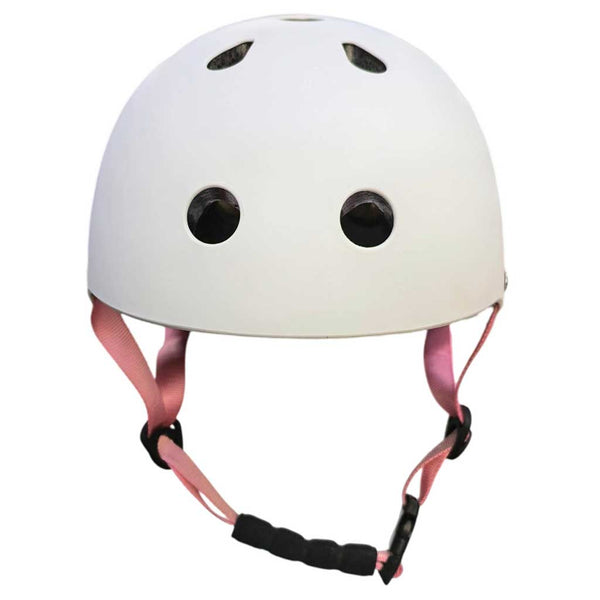 Vaikiškas reguliuojamas dviratininko šalmas Trike Fix su LED, S (48–54 cm), baltas