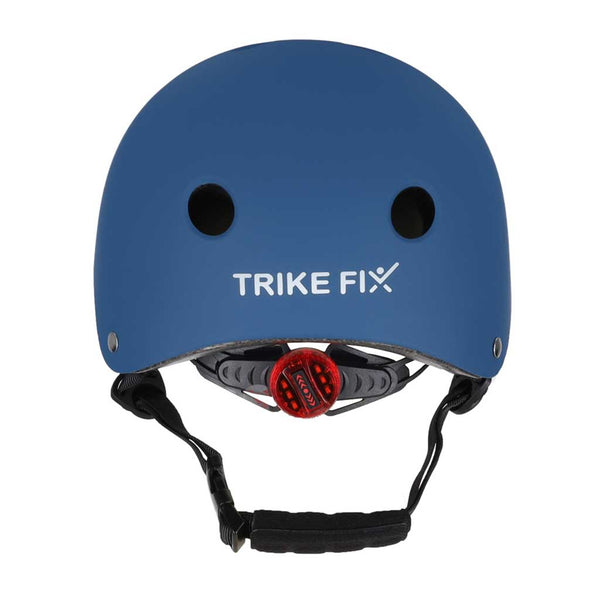 Vaikiškas reguliuojamas dviratininko šalmas Trike Fix su LED, S (48–54 cm), tamsiai mėlynas