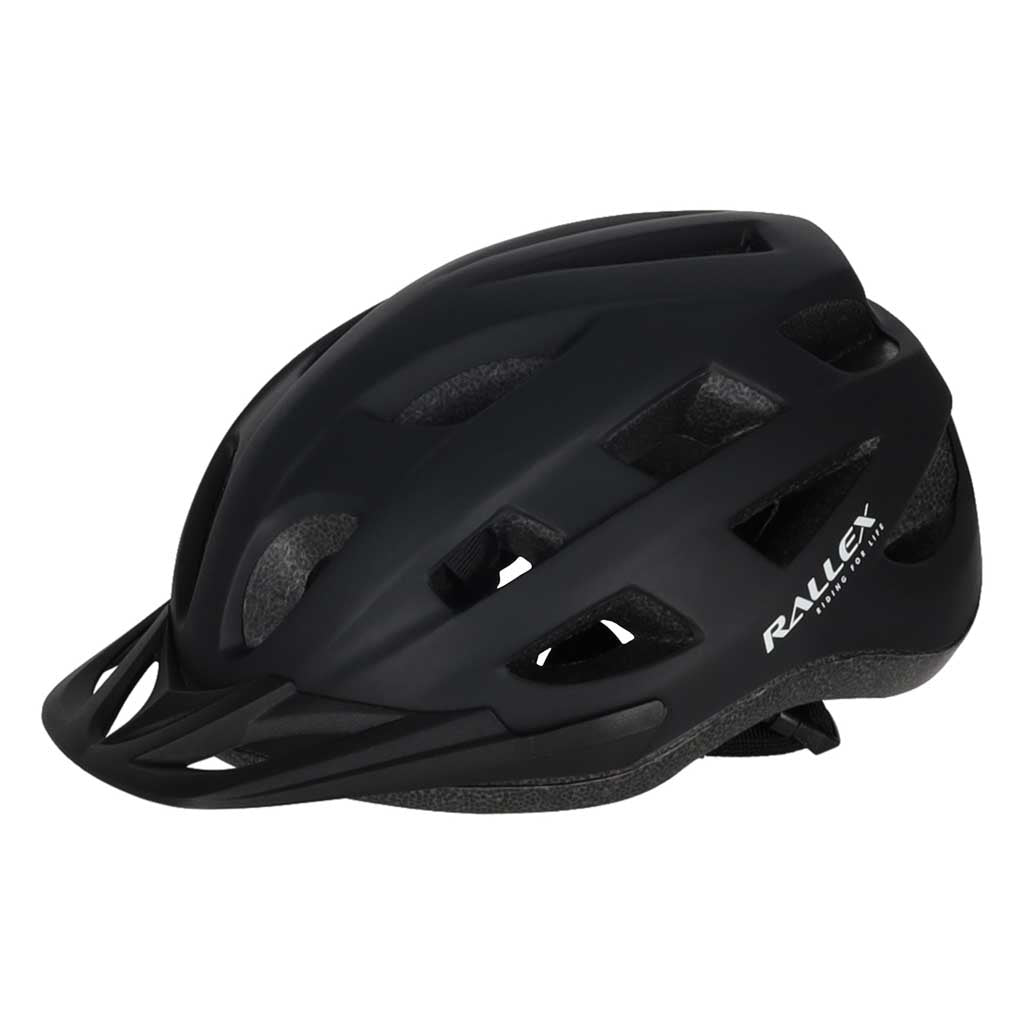 RALLEX reguliuojamas dviračio šalmas moterims ir vyrams, juodas, L (58–62 cm) O3