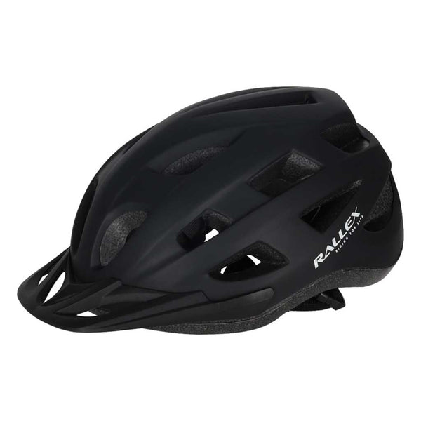 RALLEX reguliuojamas dviračio šalmas moterims ir vyrams, juodas, L (58–62 cm) O3