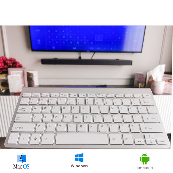 Sidabrinė belaidė „Smart TV“ klaviatūra M11