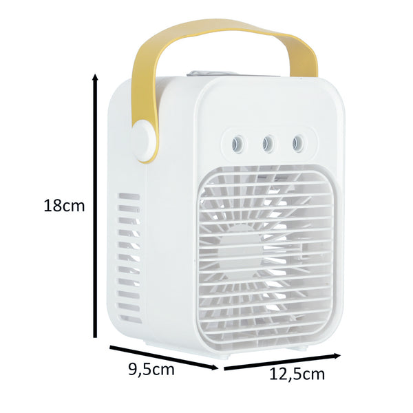 Nešiojamas stalo oro vėsintuvas 3in1 su vandeniu, USB, LED N56