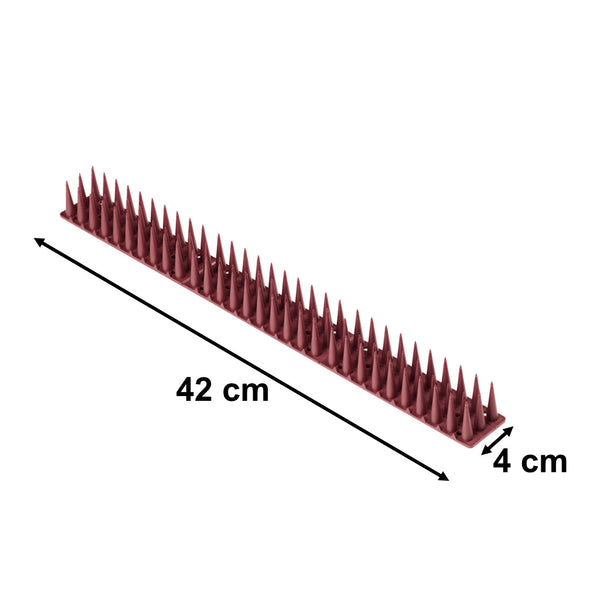 Plastikinė tanki ruda paukščių atbaidymo juosta (spygliukai), 8 vnt., 43 cm I22
